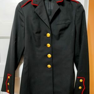 Military style blazer jacket